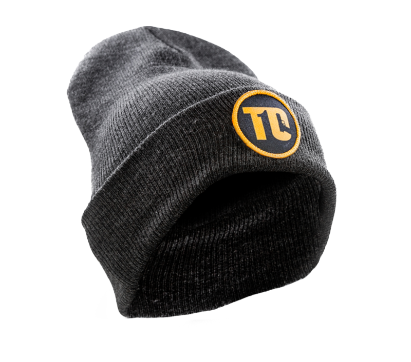T1C - CIRCLE PATCH - HEATHERED BEANIE WITH CUFF