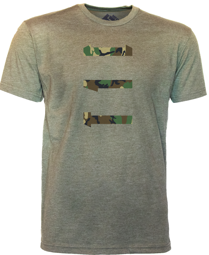 T1C - Woodland 3 Bar - T-SHIRT