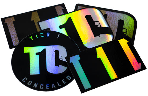 Holographic T1C stickers