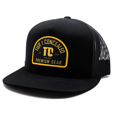 T1C - ARCH PATCH (PRINTED) - FLATBILL - TRUCKER
