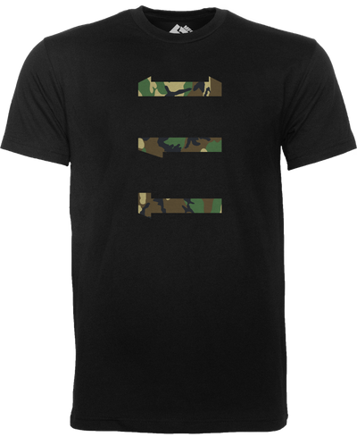 T1C - Woodland 3 Bar - T-SHIRT