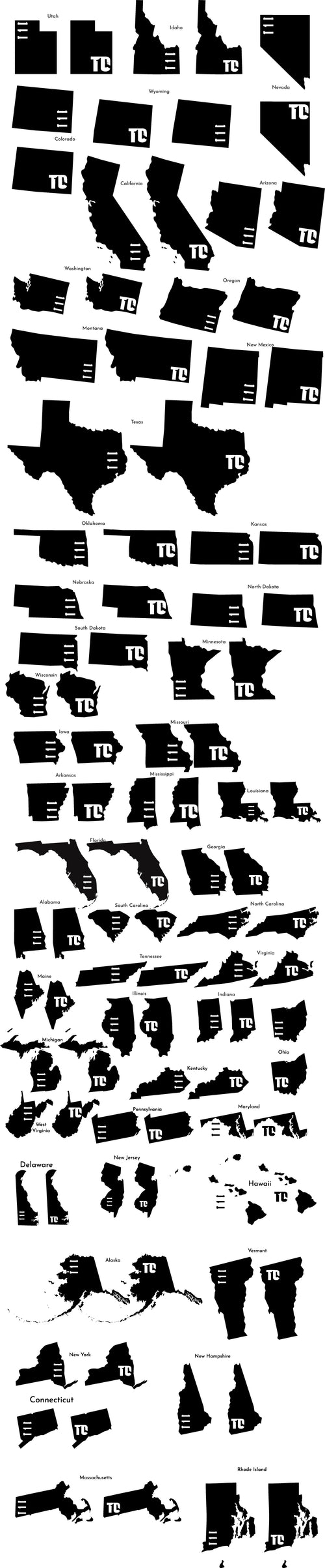 T1C - THE STATES - T-SHIRT